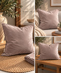 light mauve cushion 60cm