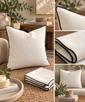 white-black cushion 45 cm