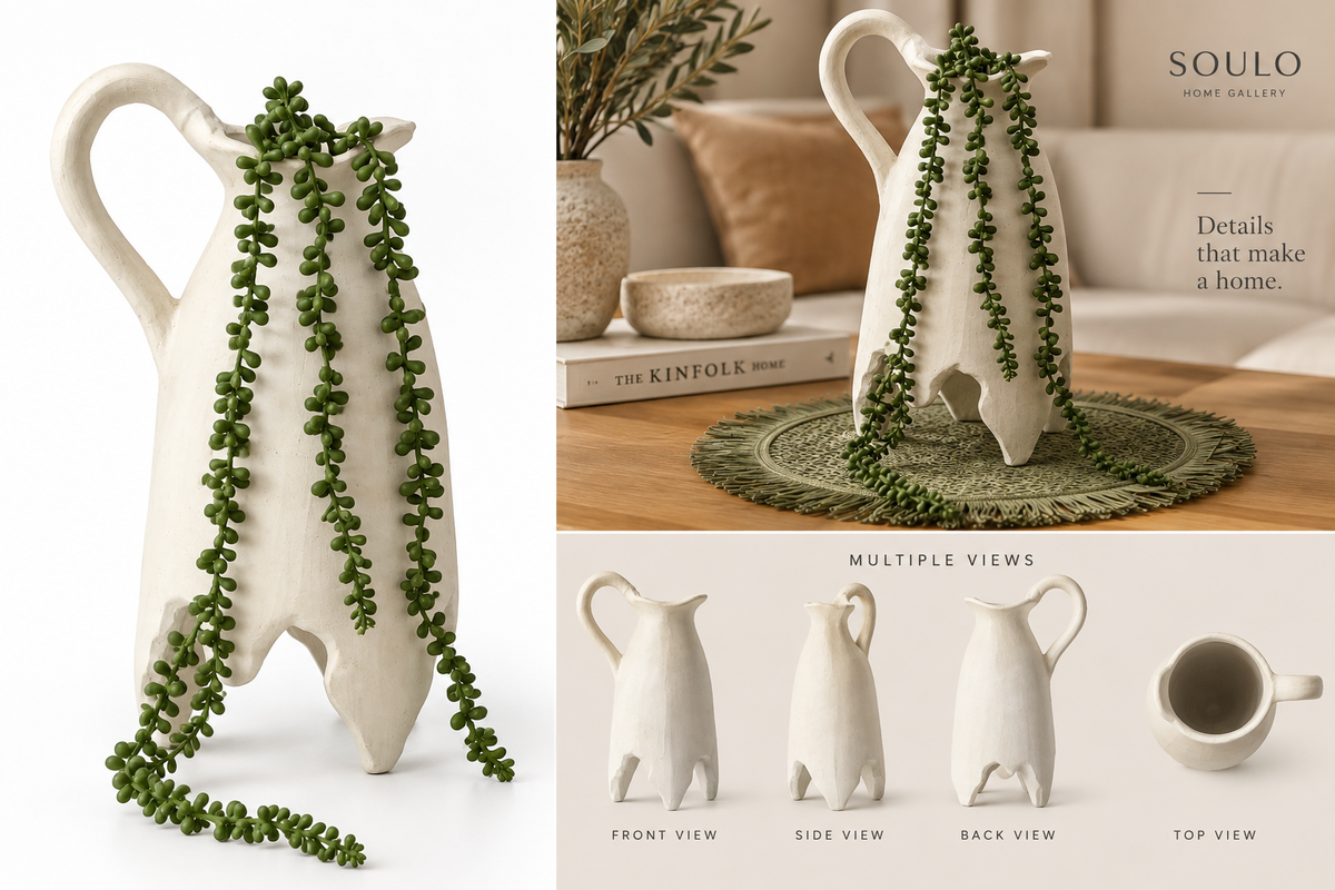 ivory pitcher  vase
