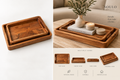 walnut acacia wood tray