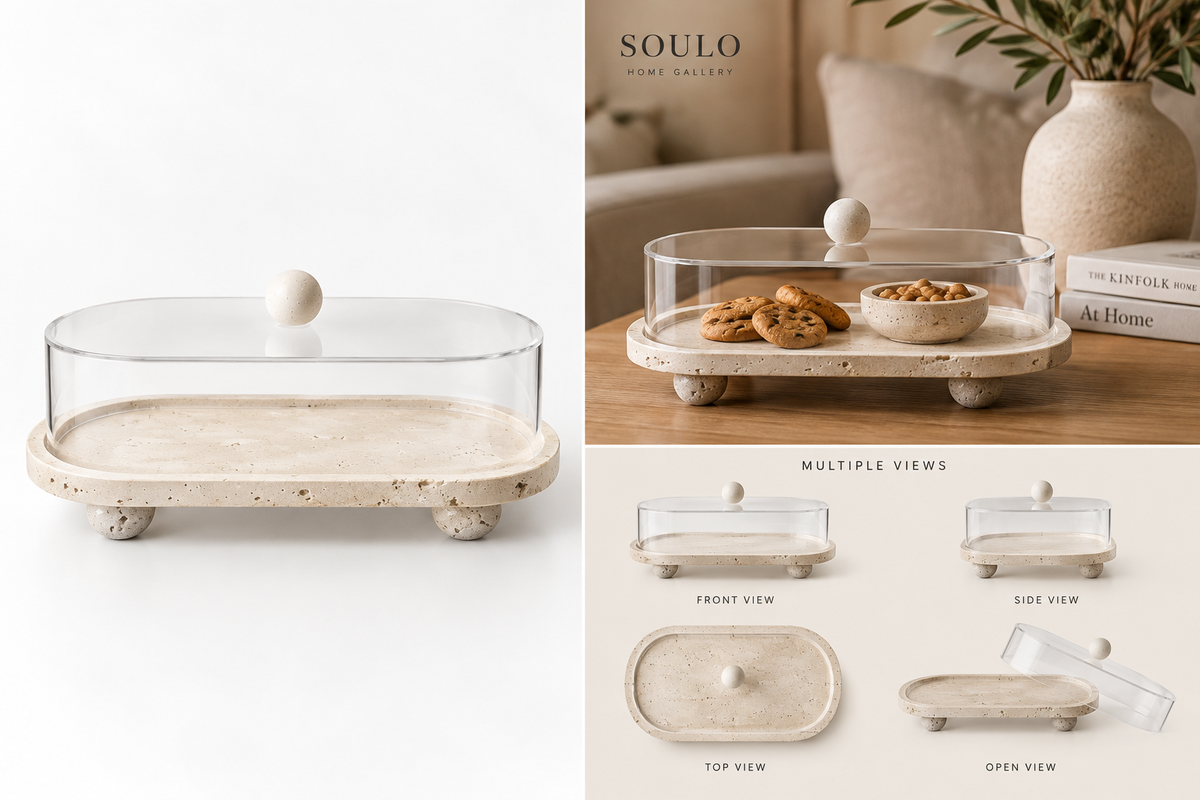 travertine dessert box