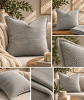 grey cushion 45 cm