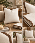 cream-brown cushion 45cm